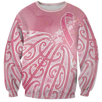 Breast Cancer Awareness Maori Sweatshirt Kia Kaha Kia Maia Kia Manawanui - Polynesian Pride