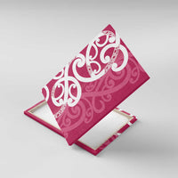 Breast Cancer Awareness Maori Canvas Wall Art Koru Kowhaiwhai - Polynesian Pride