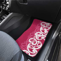 Breast Cancer Awareness Maori Car Mats Koru Kowhaiwhai - Polynesian Pride