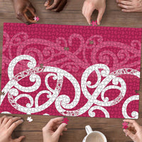 Breast Cancer Awareness Maori Puzzle Koru Kowhaiwhai - Polynesian Pride