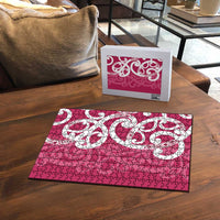 Breast Cancer Awareness Maori Puzzle Koru Kowhaiwhai - Polynesian Pride