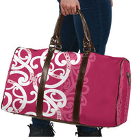 Breast Cancer Awareness Maori Travel Bag Koru Kowhaiwhai - Polynesian Pride