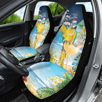 Funny Tropical Christmas Car Seat Cover Tis The Season To Get Tipsy LT7 - Polynesian Pride