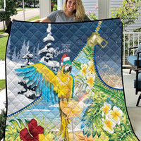 Funny Tropical Christmas Quilt Tis The Season To Get Tipsy LT7 Colorful - Polynesian Pride