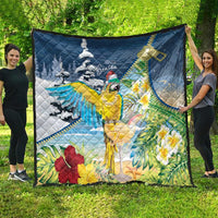 Funny Tropical Christmas Quilt Tis The Season To Get Tipsy LT7 - Polynesian Pride