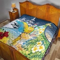 Funny Tropical Christmas Quilt Tis The Season To Get Tipsy LT7 - Polynesian Pride