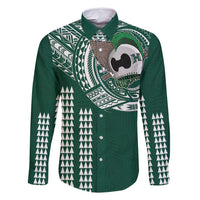 Hawaii Rainbow Warriors Personalized Family Matching Tank Maxi Dress and Hawaiian Shirt Kakau Ikakai Laau Pama