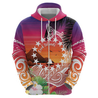 Kia Orana Cook Islands Hoodie Sunset Dream