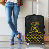 Vanuatu Indipendens Dei Luggage Cover Tribal Sand Drawing