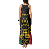 Vanuatu Indipendens Dei Tank Maxi Dress Tribal Sand Drawing LT7 - Polynesian Pride
