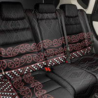 Maori Taniko Patterns Back Car Seat Cover Brown Niho Taniwha Mix Paatiki Motifs