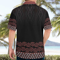 Maori Taniko Patterns Hawaiian Shirt Brown Niho Taniwha Mix Paatiki Motifs