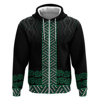 Maori Taniko Patterns Hoodie Pounamu Niho Taniwha Mix Paatiki Motifs