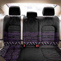 Maori Taniko Patterns Back Car Seat Cover Purple Niho Taniwha Mix Paatiki Motifs