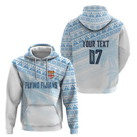 Fiji Rugby Custom Kaiviti Masi Hoodie Turquoise - Polynesian Pride