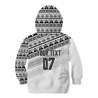 Fiji Rugby Custom Kaiviti Masi Kid Hoodie Black - Polynesian Pride