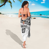 Fiji Rugby Custom Kaiviti Masi Sarong Black - Polynesian Pride