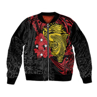 Papua New Guinea 49th Independence Day Bomber Jacket Motuan Revareva Bird-of-Paradise