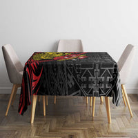 Papua New Guinea 49th Independence Day Tablecloth Motuan Revareva Bird-of-Paradise