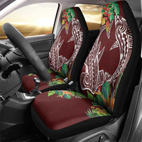 Polynesia Car Seat Cover Sharks Duo Tropical Oxblood