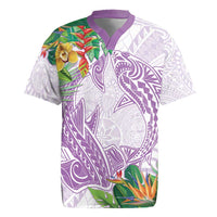 Polynesia Rugby Jersey Sharks Duo Tropical Lavender