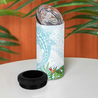 Polynesia 4 in 1 Can Cooler Tumbler Sharks Duo Tropical Turquoise