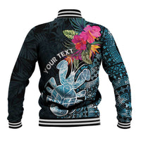 Niue Personalised Baseball Jacket Hiapo Mix Coconut Crab