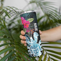 Niue Skinny Tumbler Hiapo Mix Coconut Crab