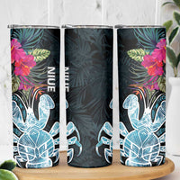 Niue Skinny Tumbler Hiapo Mix Coconut Crab