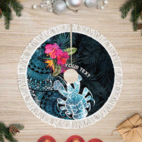 Niue Personalised Tree Skirt Hiapo Mix Coconut Crab