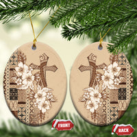 Samoa AIGA Mamanu Siapo Malu Motifs Ceramic Ornament