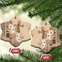 Samoa AIGA Mamanu Siapo Malu Motifs Ceramic Ornament