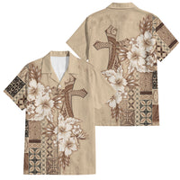 Samoa AIGA Mamanu Siapo Malu Motifs Family Matching Long Sleeve Bodycon Dress and Hawaiian Shirt