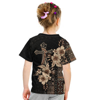 Samoa AIGA Mamanu Siapo Malu Motifs Kid T Shirt Black Ver