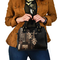 Samoa AIGA Mamanu Siapo Malu Motifs Shoulder Handbag Black Ver
