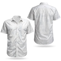 Samoa AIGA Mamanu Siapo Malu Motifs Couples Matching Puletasi and Hawaiian Shirt Lotu a Tamaiti White Ver