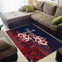 Samoa AIGA Mamanu Siapo Malu Motifs Area Rug Flag Color