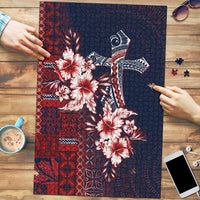 Samoa AIGA Mamanu Siapo Malu Motifs Puzzle Flag Color