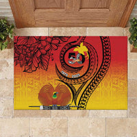 Papua New Guinea 50 Years Rubber Doormat Motuan Motifs