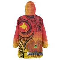 Papua New Guinea 50 Years Wearable Blanket Hoodie Motuan Motifs