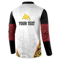 Personalized Papua New Guinea Button Sweatshirt Hapi De bilong Indipendens PNG