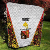 Personalized Papua New Guinea Quilt Hapi De bilong Indipendens PNG
