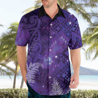 Aotearoa Taniko Matariki Hawaiian Shirt Cosmic Violet