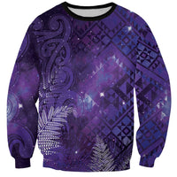 Aotearoa Taniko Matariki Sweatshirt Cosmic Violet