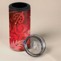 Aotearoa Taniko Matariki 4 in 1 Can Cooler Tumbler Cosmic Red