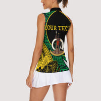 Vanuatu Independence Day Yumi 44 Women Sleeveless Polo Shirt