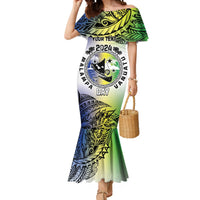 Malampa Day Mermaid Dress Emblem Gradient Style LT7 Women Colorful - Polynesian Pride