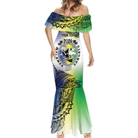 Malampa Day Mermaid Dress Emblem Gradient Style LT7 - Polynesian Pride