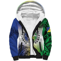 Malampa Day Sherpa Hoodie Emblem Gradient Style LT7 Unisex Colorful - Polynesian Pride