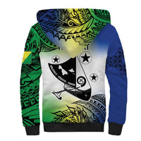 Malampa Day Sherpa Hoodie Emblem Gradient Style LT7 - Polynesian Pride